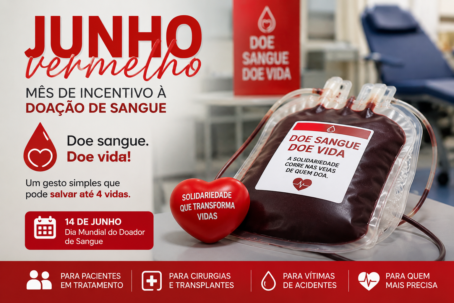 Junho Vermelho: há 22 anos, jornalista transforma gratidão em um compromisso de salvar vidas