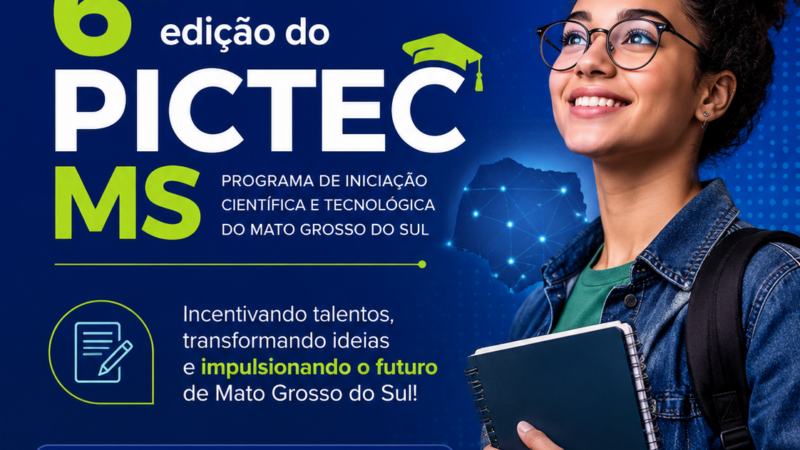 Fundect abre inscrições para a 6ª edição do PICTEC MS