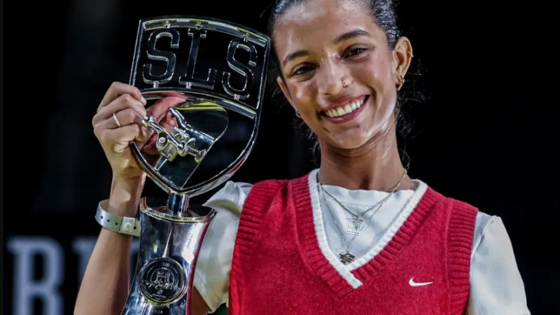 Rayssa é campeã da etapa carioca da Liga Internacional de Skate Street